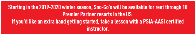 Announcing Sno-Go's Premier Partners